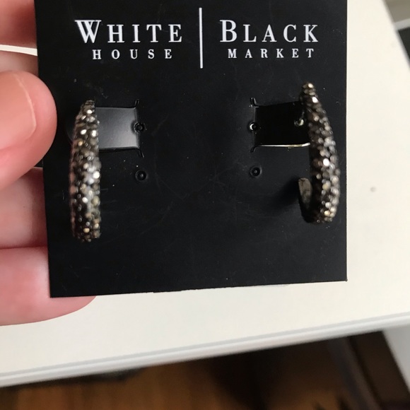 ***SOLD***Set of WHBM Pave Earrings - Picture 6 of 8